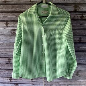 Orvis Women's Wrinkle‎ Free Long-Sleeved Button-Down Top Size 12